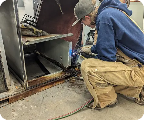 Person welding something