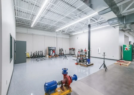 Facility with a variety of equipment