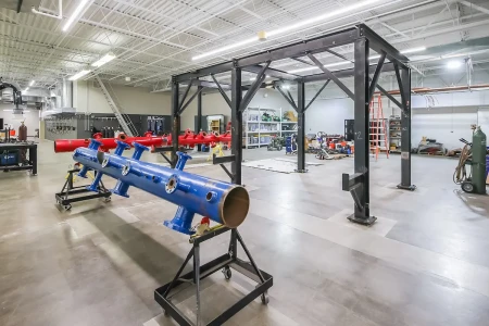 Facility with a variety of equipment